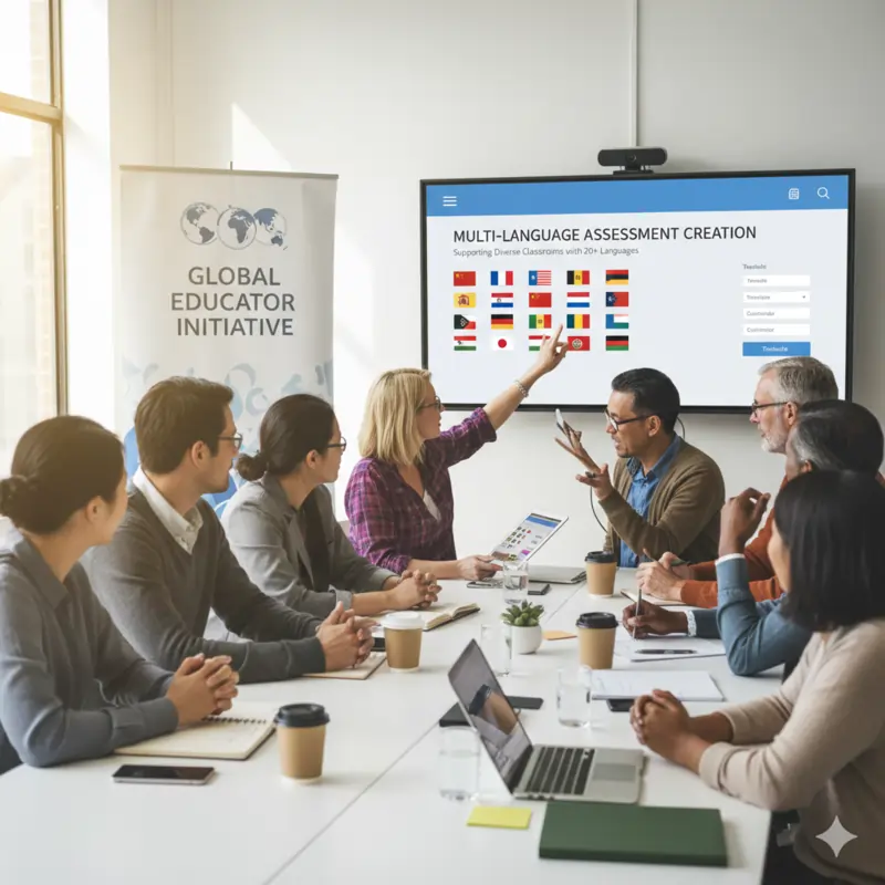 Multi-language assessment creation: Supporting diverse classrooms with 20+ languages