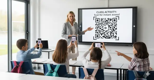 QR code sharing and mobile learning: Instant student access to classroom activities