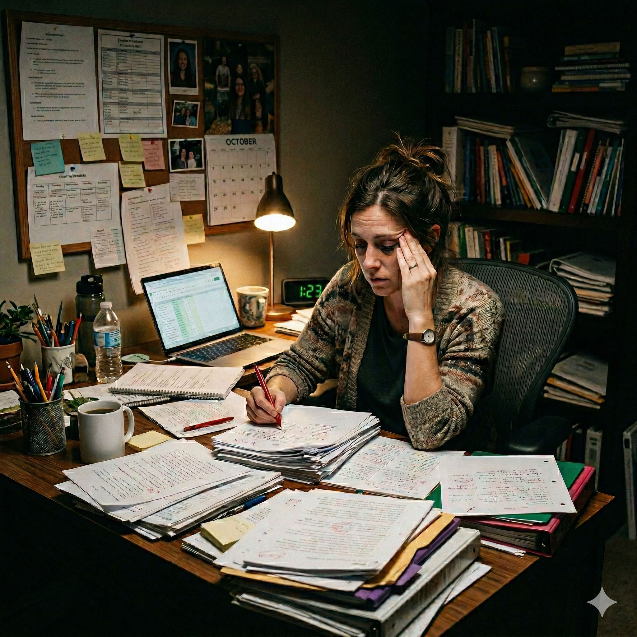 Teacher overloaded with admin work